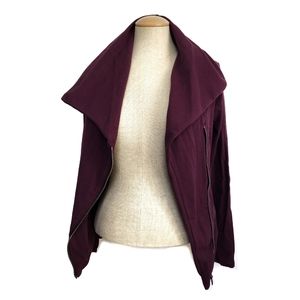 Banana Republic Moto Jacket Assymetrical Purple Size XS